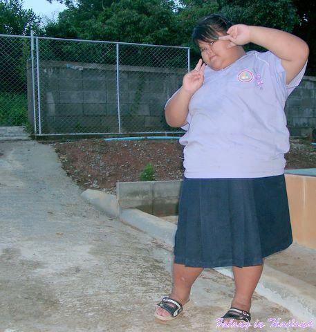 Fettleibiges thailändisches Mädchen